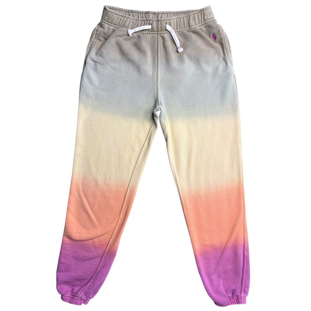 Polo Ralph Lauren Girls L 12/14 Ombre Tie-Dye Sweatpant Joggers